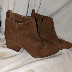 Suede Brown Booties